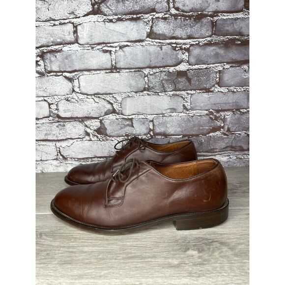 First Brown Leather Oxfords Men Sz 42.5EU/9.5M US